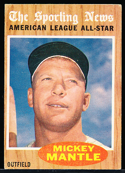 Lot Detail Topps Bb Mickey Mantle All Star