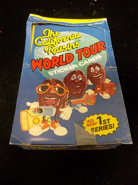 1988 Calrab (Italy) “The California Raisins World Tour”- 1 Unopened Series #1 Wax Box