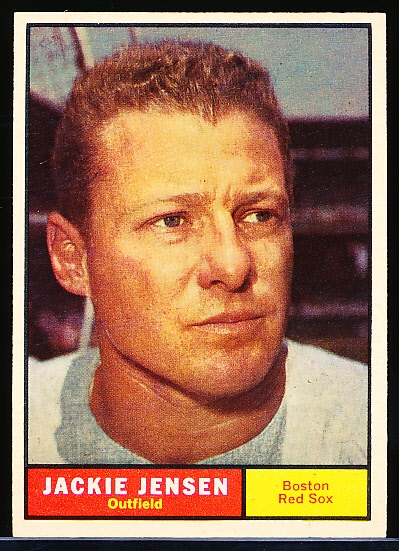 1961 Topps Bb- #540 Jackie Jensen, Red Sox- Hi#