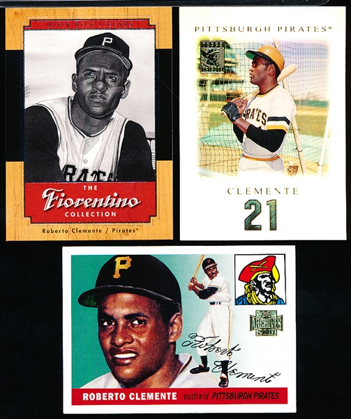 2000 & ’01 Roberto Clemente Cards- 21 Diff.