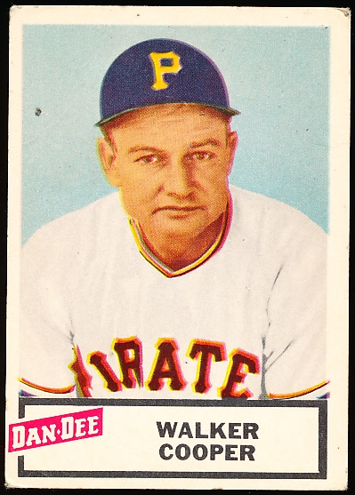 1954 Dan-Dee Baseball- Walker Cooper, Pirates- SP! 