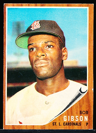 1962 Topps Bb- #530 Bob Gibson, Cards- Hi#