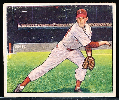 1950 Bowman Baseball- #32 Robin Roberts, Phillies- 2nd Year Card!