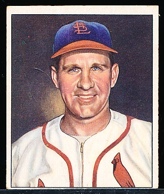 1950 Bowman Baseball- #35 Enos Slaughter, Cardinals