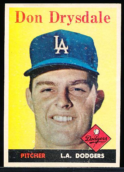 Lot Detail Topps Baseball Don Drysdale Dodgers