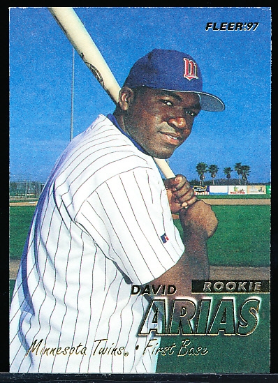 1997 Fleer Baseball- #512 David Arias (Ortiz) RC, Twins