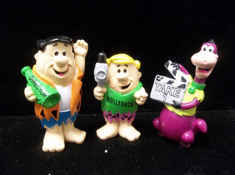 1992 The Flintstones Send-Away “Hollyrock” Figurines- 3 Diff.