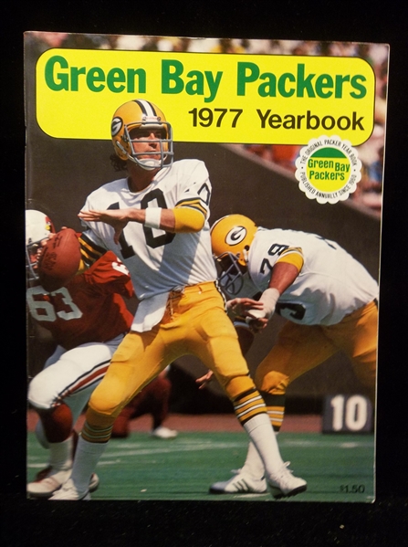 1977 Green Bay Packers Ftbl. Yearbook- Lynn Dickey Cover