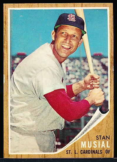 1962 Topps Baseball- #50 Stan Musial, Cards