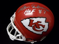 Len Dawson Autographed Kansas City Chiefs Ftbl. Mini-Helmet