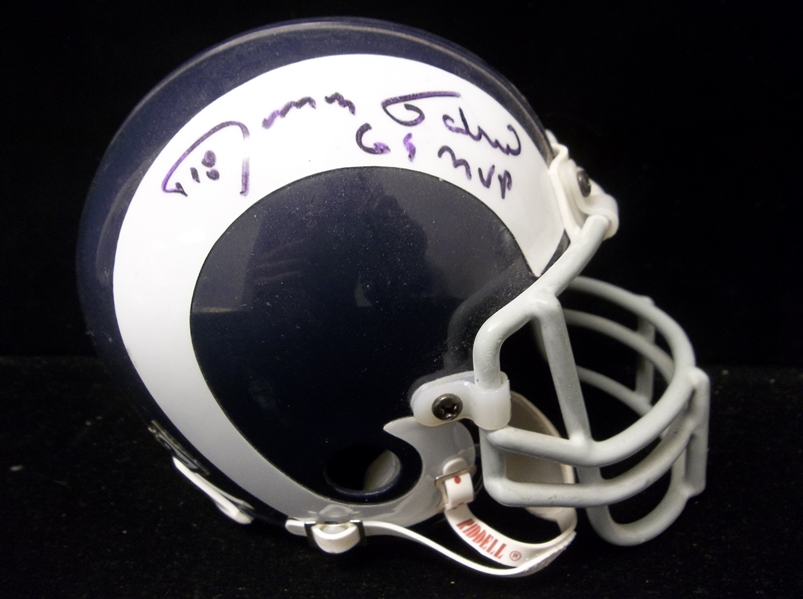 Roman Gabriel Autographed Los Angeles Rams Ftbl. Mini-Helmet