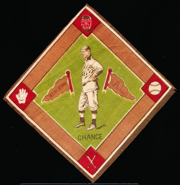 1914 B18 Baseball Blanket- Frank Chance, New York AL – Green Infield- Hall of Famer! 