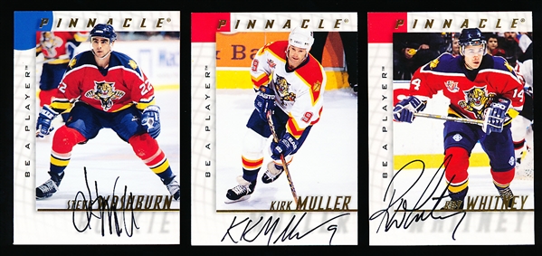 1997-98 Be A Player Hockey “Autographs”- 7 Diff Panthers