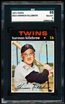 1971 Topps Baseball- #550 Harmon Killebrew, Twins- SGC 88 (Nm-Mt 8)