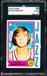 1974-75 Topps Basketball- #10 Pete Maravich, Jazz- SGC 80 (Ex/NM 6)