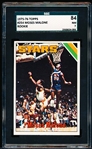 1975-76 Topps Basketball- #254 Moses Malone, Stars- SGC 84 (NM 7)