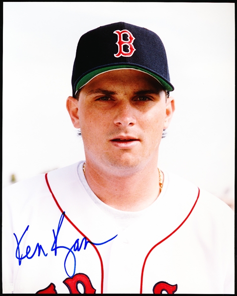 Ken Ryan Autographed Boston Red Sox Color 8” x 10” Bsbl. Photo