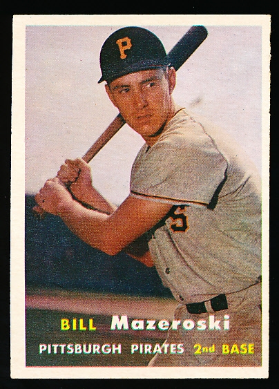1957 Topps Baseball- #24 Bill Mazeroski, Pirates- Rookie!