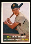 1957 Topps Baseball- #24 Bill Mazeroski, Pirates- Rookie!
