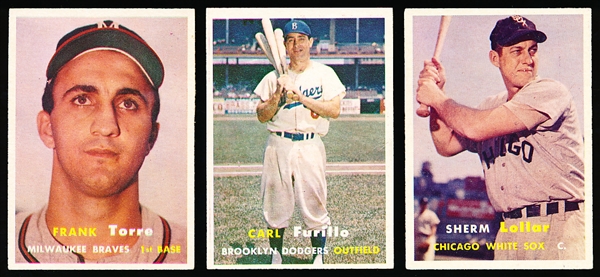 1957 Topps Baseball- 8 Diff