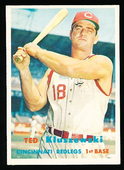 1957 Topps Baseball- #165 Ted Kluszewski, Reds