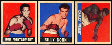 1948 Leaf Boxing- 3 Diff- Gray Backs