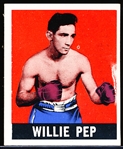 1948 Leaf Boxing- #51 Willie Pep- Cream Back