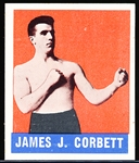 1948 Leaf Boxing- #55 James J. Corbett- Cream Back