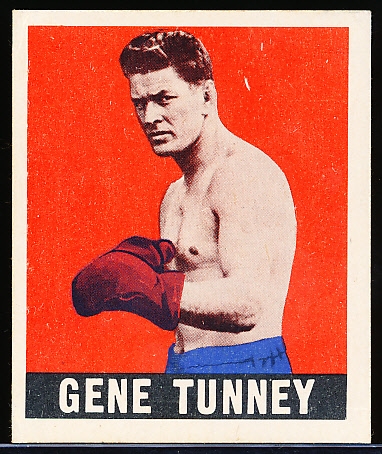 1948 Leaf Boxing- #73 Gene Tunney- gray back.