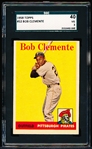1958 Topps Baseball- #52 Bob Clemente, Pirates- SGC 40 (Vg 3)