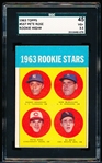 1963 Topps Baseball- #537 Pete Rose – Rookie!- SGC 45 (Vg+ 3.5)