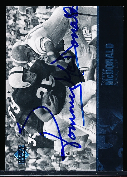 2011 UD College Football Legends- Autographed Card- Tommy McDonald