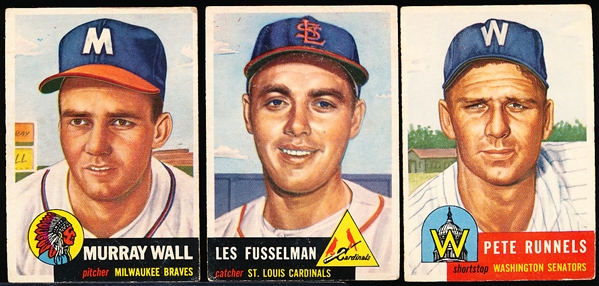 1953 Topps Bb- 3 Diff