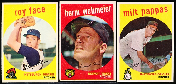 1959 Topps Bb- 15 Cards