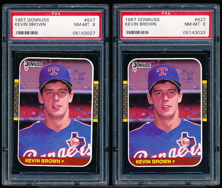 Three Graded Baseball Cards