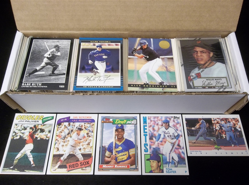 Baseball Star Lot- 600 Assorted Stars