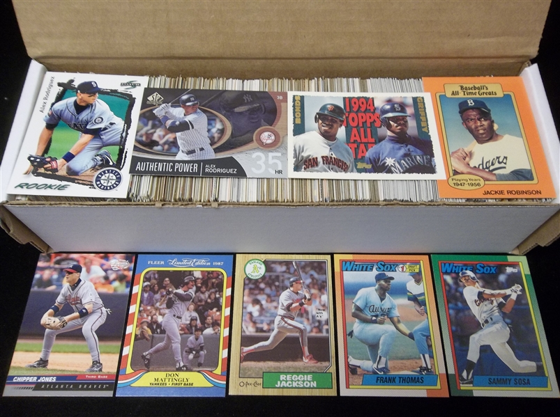 Baseball Star Lot- 600 Assorted Stars