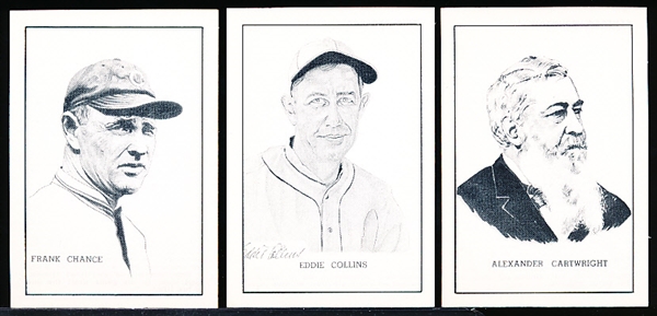 1950 Callahan Baseball Hall of Fame- 6 Diff. Cards