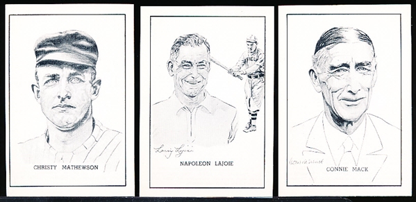 1950 Callahan Baseball Hall of Fame- 6 Diff. Cards