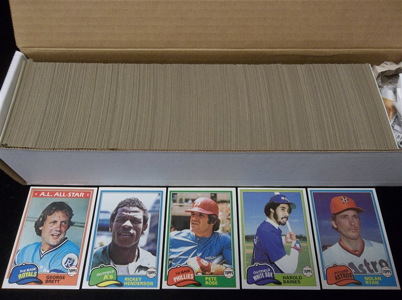 1981 Topps Bsbl.- 1 Complete Set of 726 Cards