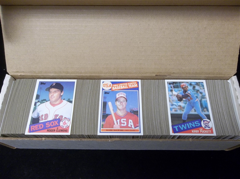 1985 Topps Bsbl.- 1 Near Set of 789/792