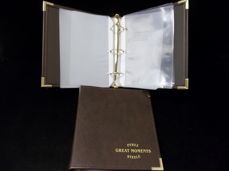 1985-93 Perez-Steele Great Moments Bsbl.- 2 Specialty Binders with 10 Pages