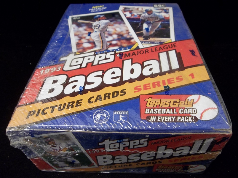 1993 Topps Bsbl.- 1 Unopened Series 1 Wax Box