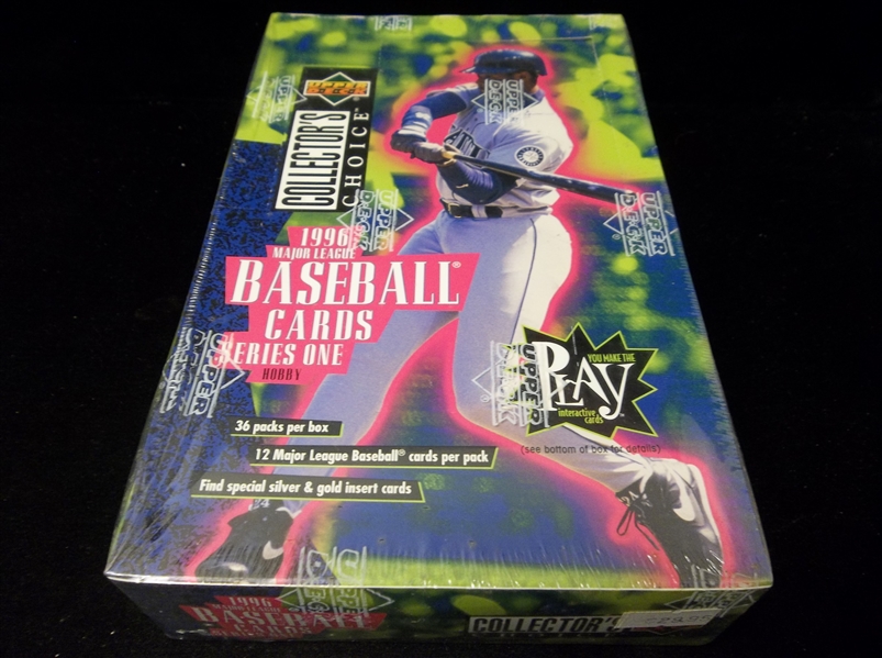 1996 Collector’s Choice Bsbl.- 1 Unopened Series 1 Hobby Wax Box