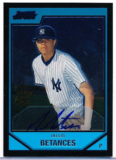 2007 Bowman Chrome Bsbl. “Autograph” #BC249 Dellin Betances, Yankees