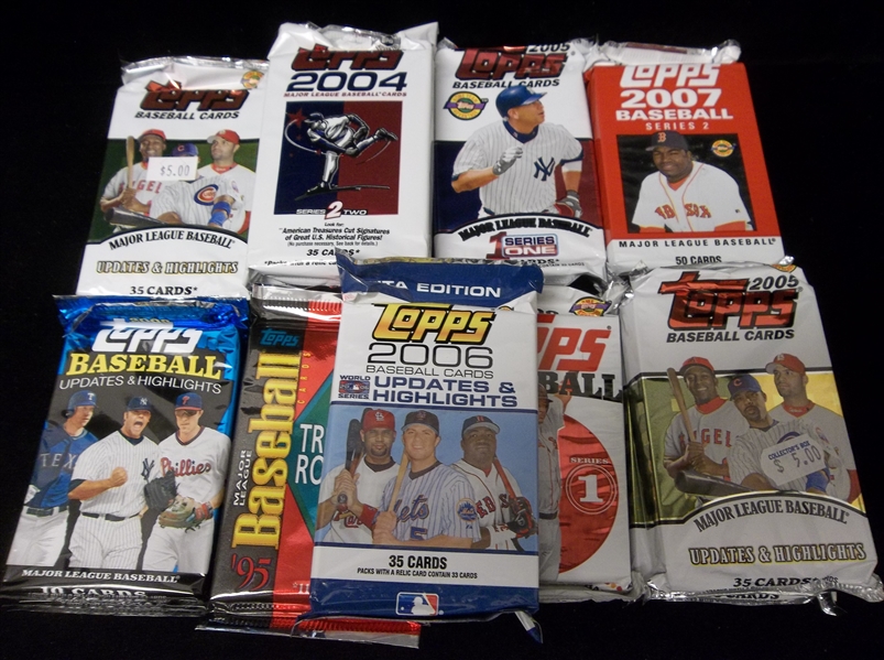 Clean-Up Lot of 18 Asst. Topps Bsbl. Packs