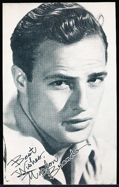 1950’s Hollywood Salutation Exhibit Non-Sports- Marlon Brando