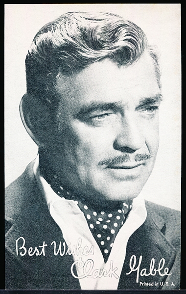 1950’s Hollywood Salutation Exhibit Non-Sports- Clark Gable