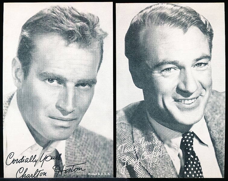 1950’s Hollywood Salutation Exhibit Non-Sports- 5 Diff. Actors