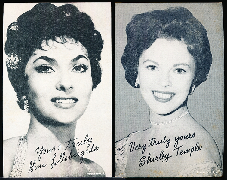 1950’s Hollywood Salutation Exhibit Non-Sports- 5 Diff. Actresses